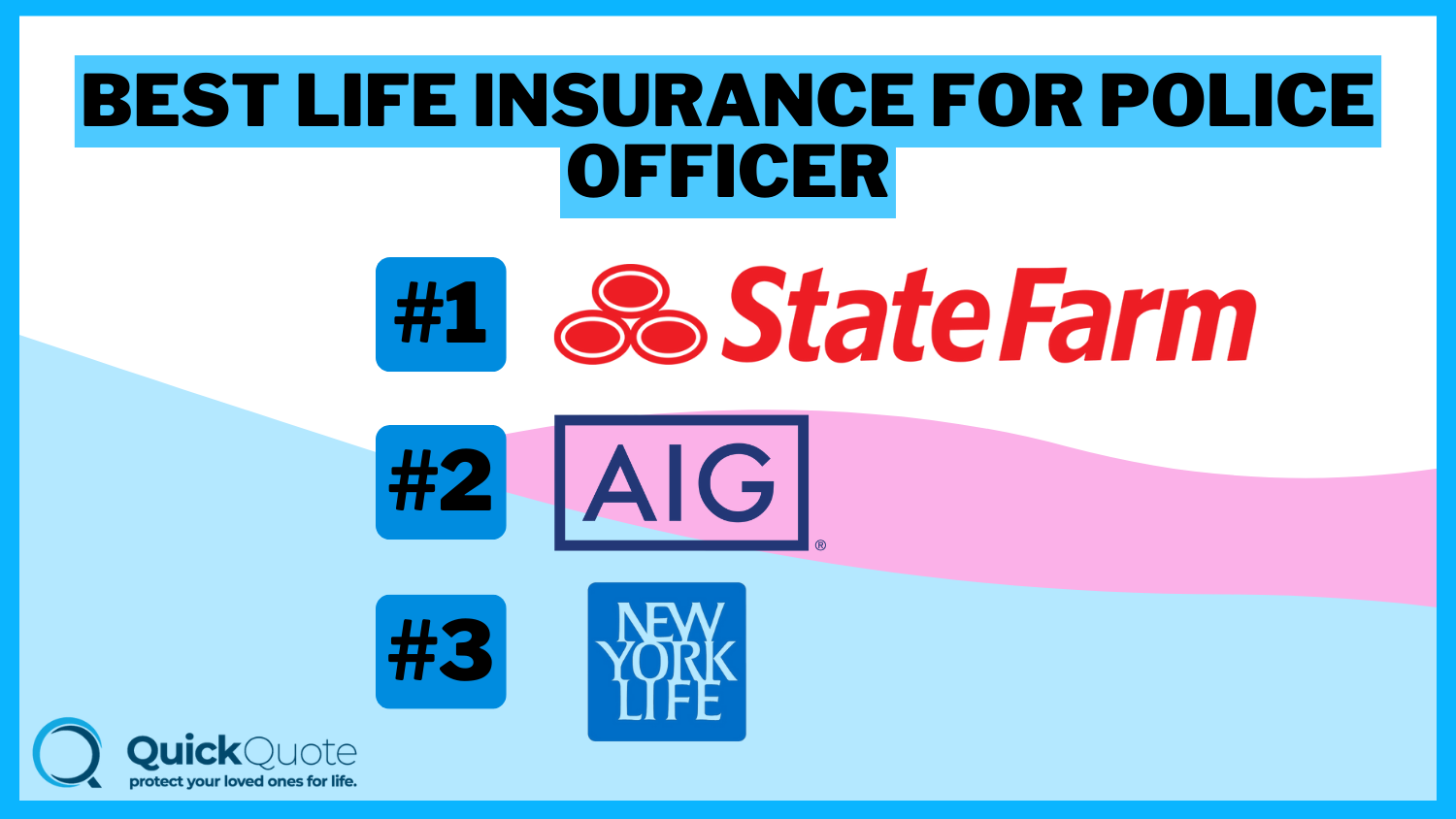 State Farm, AIG, and New York Life: Best Life Insurance for Police Officers