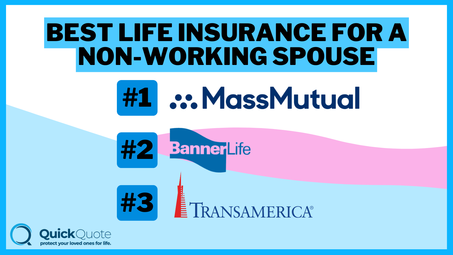 MassMutual, Banner Life, and Transamerica : Best Life Insurance for a Non-Working Spouse 