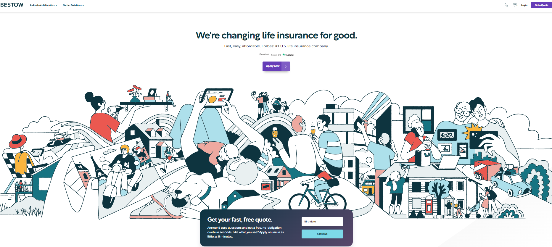 Bestow: Cheap Life Insurance for Low-Income Individuals